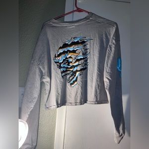 Grey Zumiez Tshirt Croptop